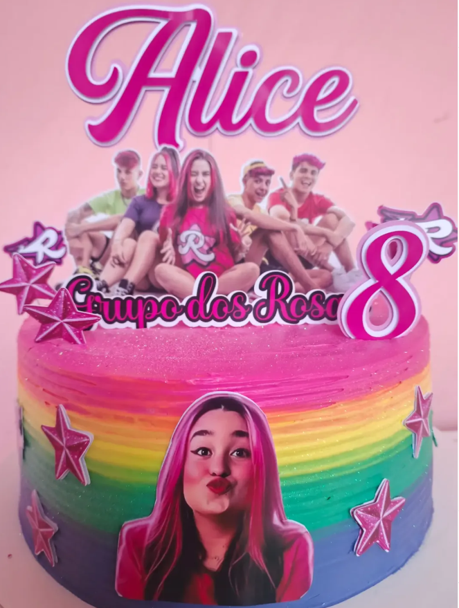 Bolo Infantil Temático Arco-Íris